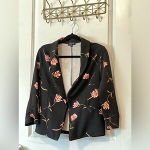 Floral short blazer